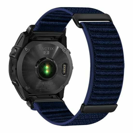 Sport Loop Nylonarmband - Dunkelblau - Garmin Approach S60 &amp; S62 / Instinct / Instinct 2 (Solar)