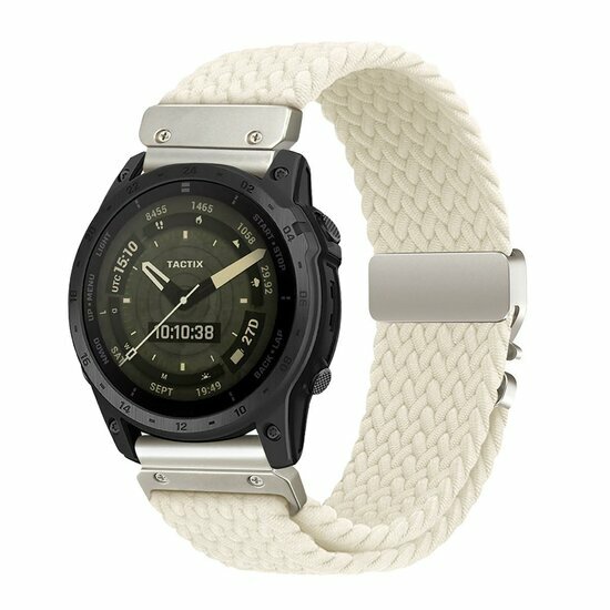 Geflochtenes Nylonarmband mit Fallschirmschnallenverschluss - Polarstern - Garmin Approach S60 &amp; S62 / Instinct / Instinct 2 (Solar)