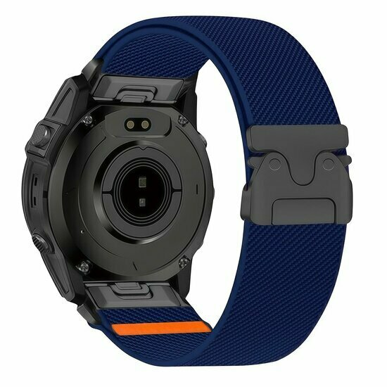 Nylonarmband mit Fallschirmschnallenverschluss - Dunkelblau - Garmin Fenix 7s/6s/5s / Instinct 2s / Epix Pro Gen 2 (42mm)