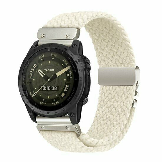 Geflochtenes Nylonarmband mit Fallschirmschnallenverschluss - Polarstern - Garmin Fenix 7s/6s/5s / Instinct 2s / Epix Pro Gen 2 (42mm)