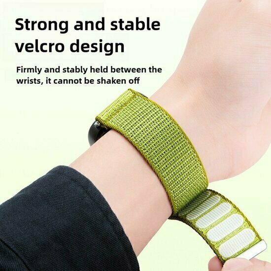 Sport Loop Nylonarmband - Rosa - Garmin Fenix 9 / 9 pro - 43mm