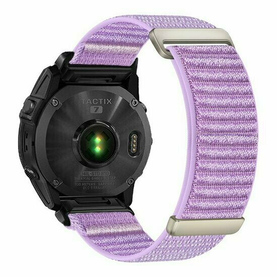 Sport Loop Nylonarmband - Violett - Garmin Fenix 9 / 9 pro - 43mm