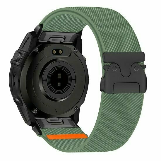 Nylonarmband mit Fallschirmschnallenverschluss - Gr&uuml;n - Garmin Fenix 9 / 9 pro - 43mm