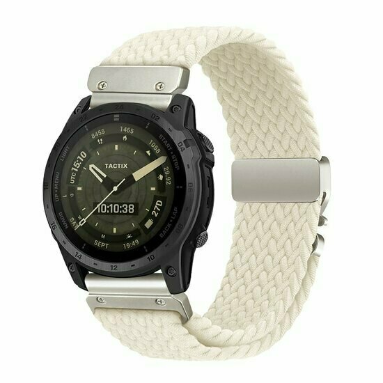 Geflochtenes Nylonarmband mit Fallschirmschnallenverschluss - Polarstern - Garmin Fenix 9 / 9 pro - 43mm