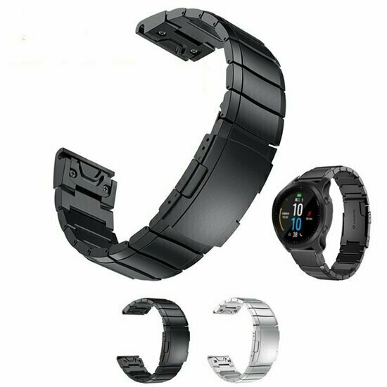 Edelstahl-Gliederarmband - Silber - Garmin Fenix 9 / 9 pro - 47mm