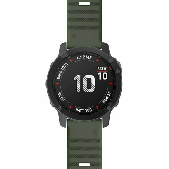 Silikonarmband - Armeegr&uuml;n - Garmin Fenix 9 / 9 pro - 47mm