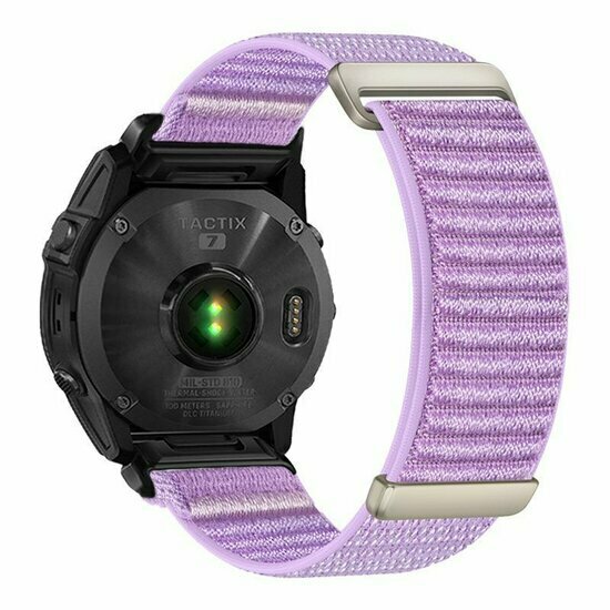 Sport Loop Nylonarmband - Violett - Garmin Fenix 9 / 9 pro - 47mm