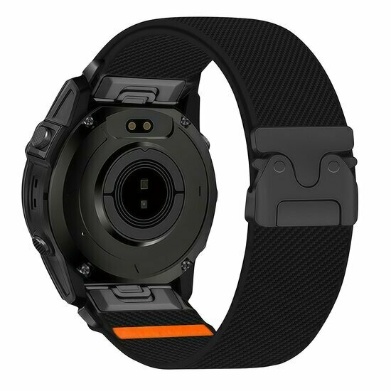 Nylonarmband mit Fallschirmschnallenverschluss - Schwarz - Garmin Fenix 9 / 9 pro - 47mm