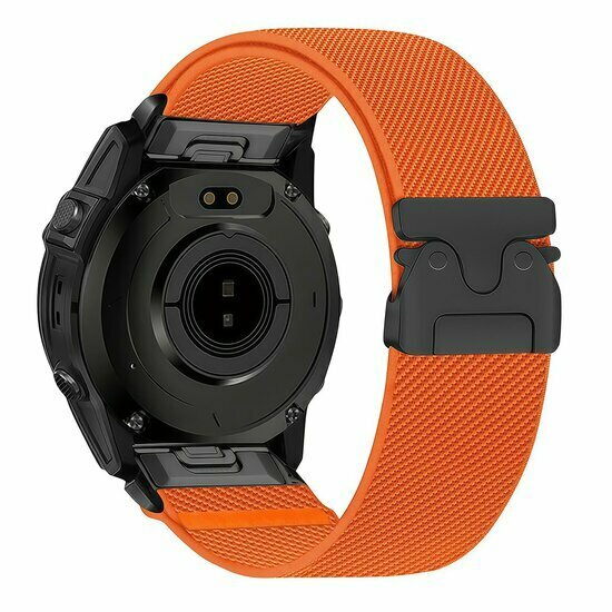 Nylonarmband mit Fallschirmschnallenverschluss - Orange - Garmin Fenix 9 / 9 pro - 47mm