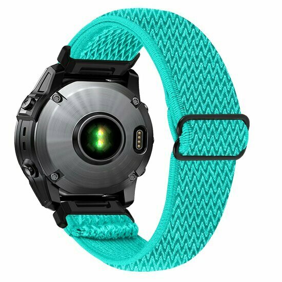 Elastisches Solo Loop Nylonarmband - Mintgr&uuml;n - Garmin Fenix 9 / 9 pro - 47mm
