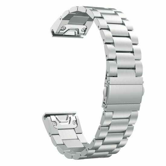 Edelstahl-Gliederarmband - Silber - Garmin Fenix 9 / 9 pro - 51mm