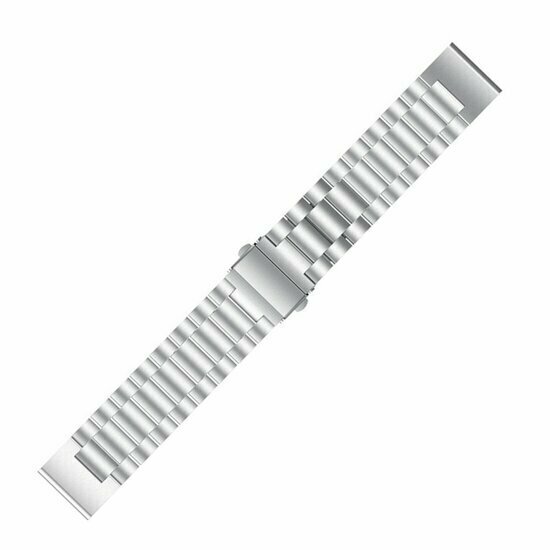 Edelstahl-Gliederarmband - Silber - Garmin Fenix 9 / 9 pro - 51mm