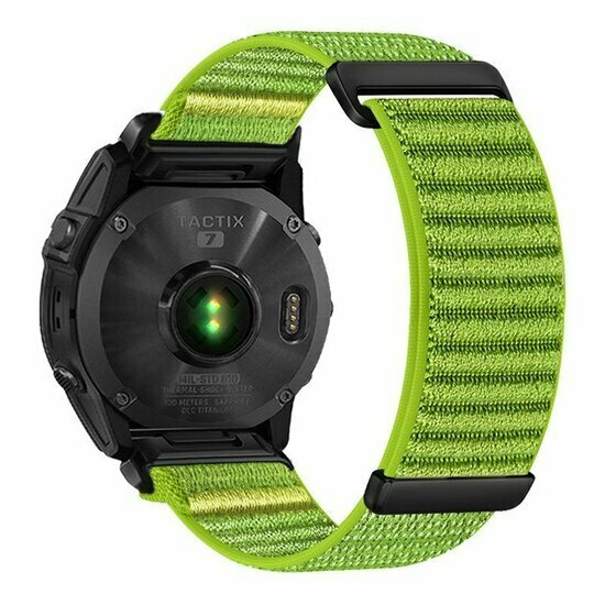 Sport Loop Nylonarmband - Gr&uuml;n - Garmin Fenix 9 / 9 pro - 51mm