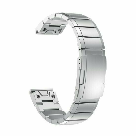 Edelstahl-Gliederarmband - Silber - Garmin Instinct 3 / Instinct E - 45mm
