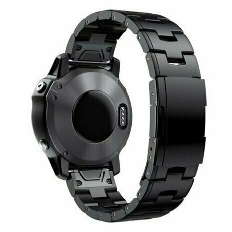Titan-Gliederarmband - Schwarz - Garmin Instinct 3 / Instinct E - 45mm