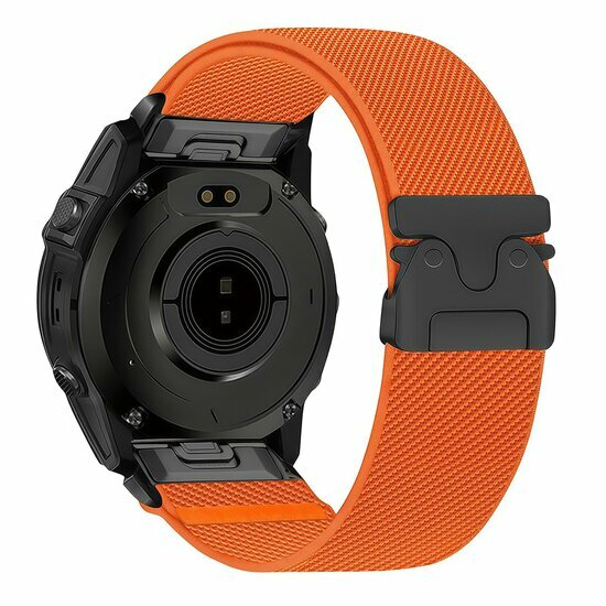 Nylonarmband mit Fallschirmschnallenverschluss - Orange - Garmin Quatix 8 - 47mm
