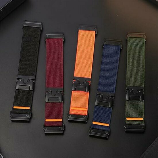 Nylonarmband mit Fallschirmschnallenverschluss - Grau - Garmin Quatix 8 - 47mm