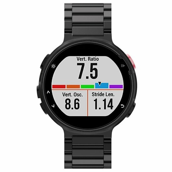 Edelstahl-Gliederarmband - Schwarz - Garmin Approach S20