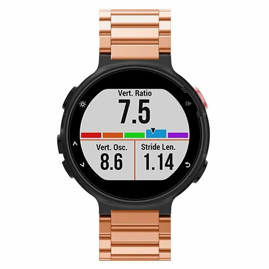 Edelstahl-Gliederarmband - Ros&eacute;gold - Garmin Approach S20