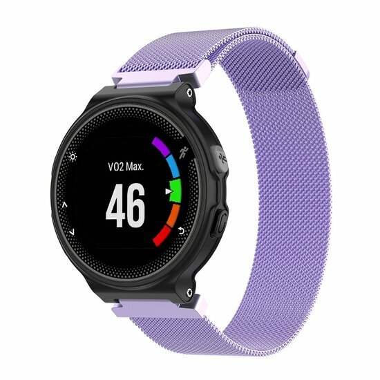Milanaise-Armband - Large - Violett - Garmin Approach S20