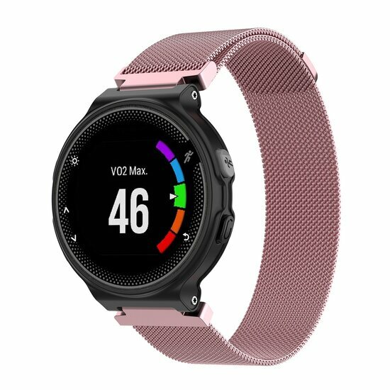 Milanaise-Armband - Large - Ros&eacute;gold - Garmin Approach S20