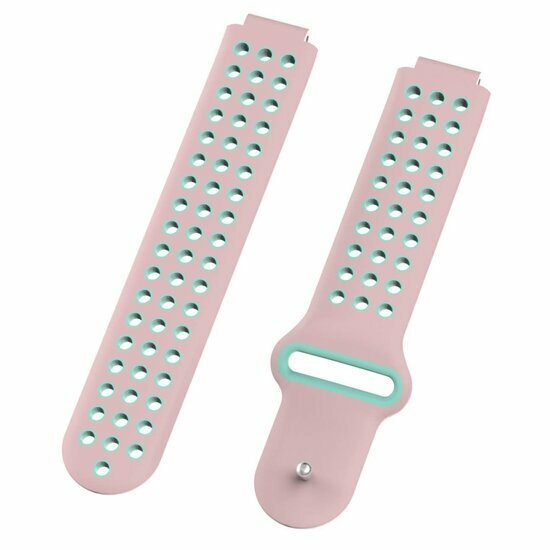 Silikon-Sportarmband - Rosa + Gr&uuml;n - Garmin Approach S20