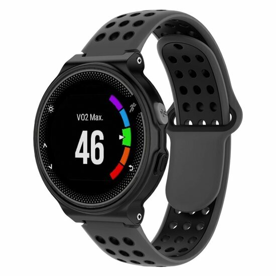 Silikon-Sportarmband - Grau + Schwarz - Garmin Approach S20