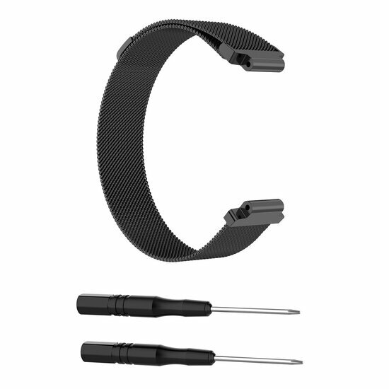 Milanaise-Armband - Small - Schwarz - Garmin Approach S20