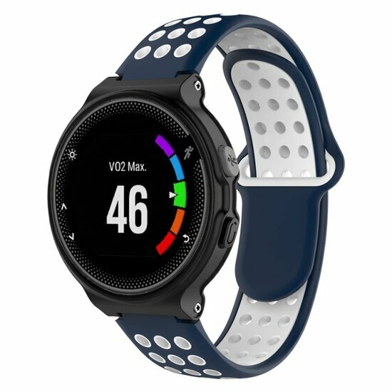 Silikon-Sportarmband - Blau + Wei&szlig; - Garmin Approach S20