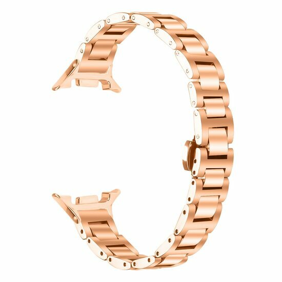 Slim Fit Edelstahl-Gliederarmband - Ros&eacute;gold - Samsung Galaxy Watch 9 - 40mm / 44mm