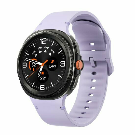 Soft Silikonarmband - Gr&ouml;&szlig;e: M/L - Violett - Samsung Galaxy Watch 9 - 40mm / 44mm