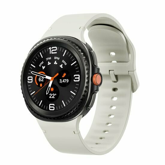 Soft Silikonarmband - Gr&ouml;&szlig;e: M/L - Cremewei&szlig; - Samsung Galaxy Watch 9 - 40mm / 44mm