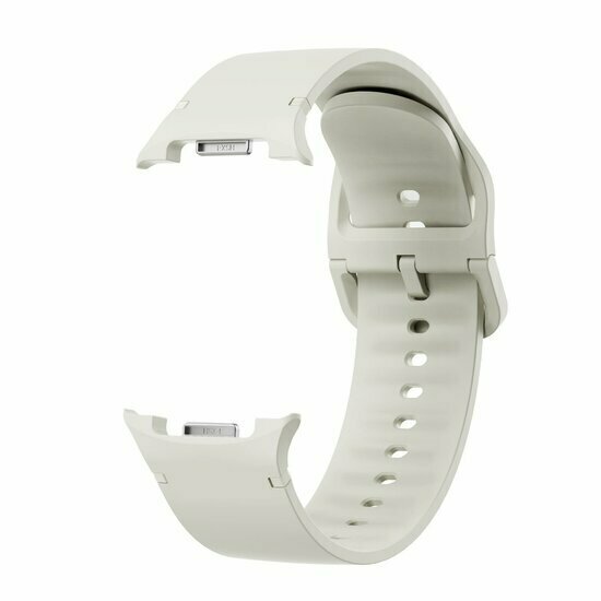 Soft Silikonarmband - Gr&ouml;&szlig;e: M/L - Cremewei&szlig; - Samsung Galaxy Watch 9 - 40mm / 44mm