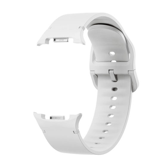 Soft Silikonarmband - Gr&ouml;&szlig;e: M/L - Wei&szlig; - Samsung Galaxy Watch 9 - 40mm / 44mm