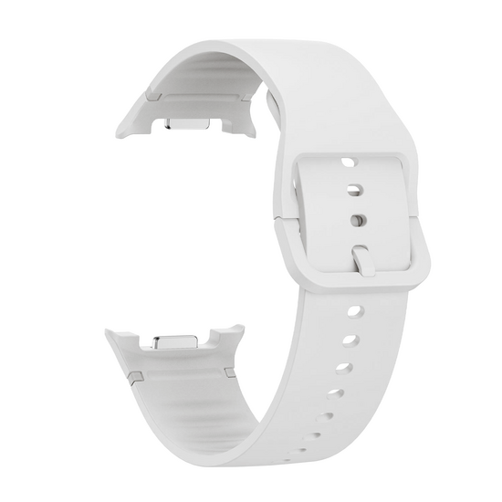 Soft Silikonarmband - Gr&ouml;&szlig;e: S/M - Wei&szlig; - Samsung Galaxy Watch 9 - 40mm / 44mm