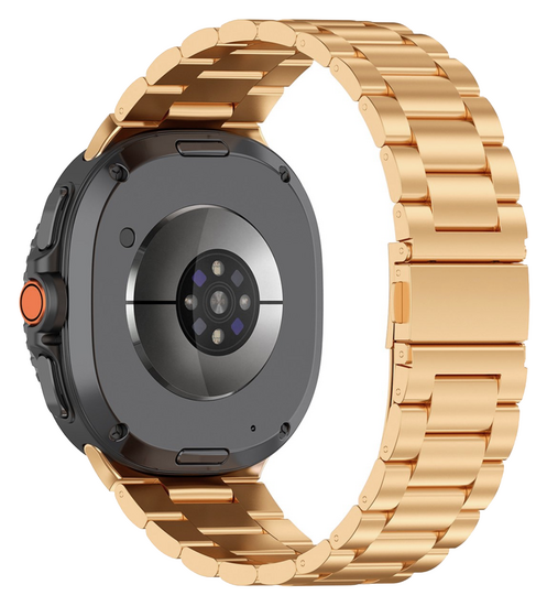 Edelstahl-Gliederarmband - Ros&eacute;gold - Samsung Galaxy Watch 9 - 40mm / 44mm