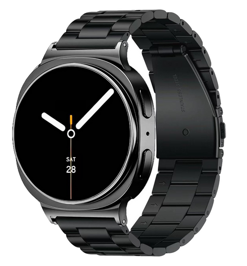 Edelstahl-Gliederarmband - Schwarz - Samsung Galaxy Watch 9 - 40mm / 44mm