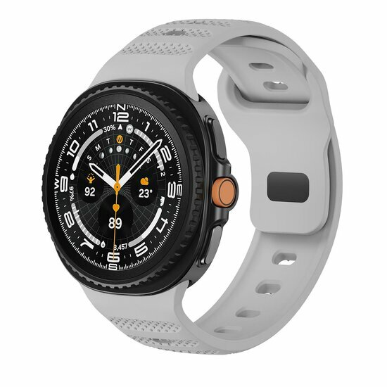 Wave Silikonarmband mit Muster - Grau - Samsung Galaxy Watch 9 - 40mm / 44mm