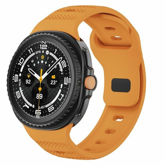 Wave Silikonarmband mit Muster - Orange - Samsung Galaxy Watch 9 - 40mm / 44mm