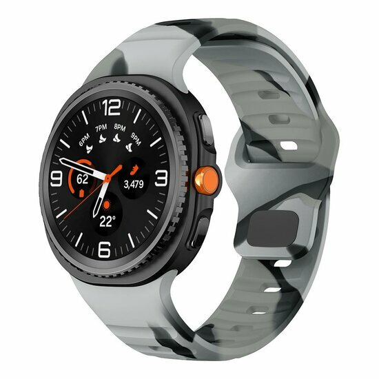 Wave Silikonarmband - Camouflage Grau - Samsung Galaxy Watch 9 - 40mm / 44mm