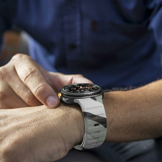 Wave Silikonarmband - Camouflage Grau - Samsung Galaxy Watch 9 - 40mm / 44mm