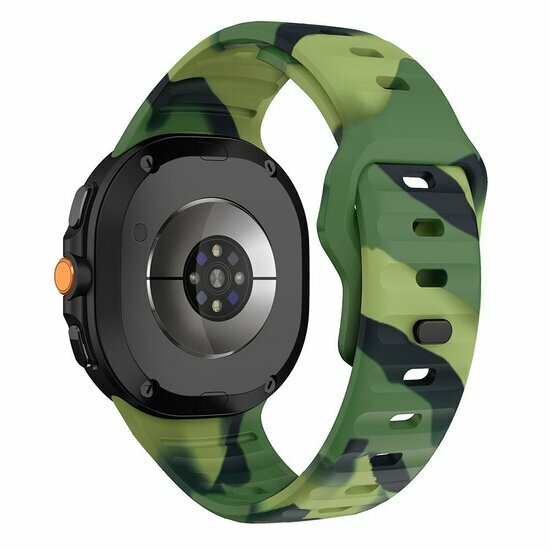 Wave Silikonarmband - Camouflage Gr&uuml;n - Samsung Galaxy Watch 9 - 40mm / 44mm