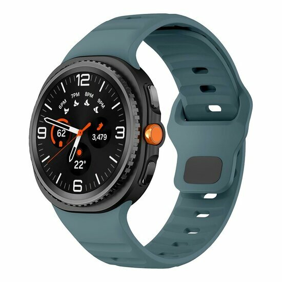 Wave Silikonarmband - Graublau - Samsung Galaxy Watch 9 - 40mm / 44mm