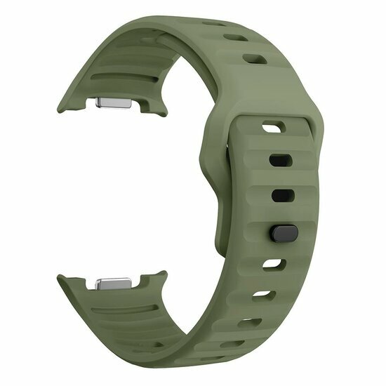 Wave Silikonarmband - Dunkelgr&uuml;n - Samsung Galaxy Watch 9 - 40mm / 44mm
