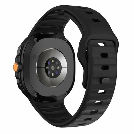 Wave Silikonarmband - Schwarz - Samsung Galaxy Watch 9 - 40mm / 44mm