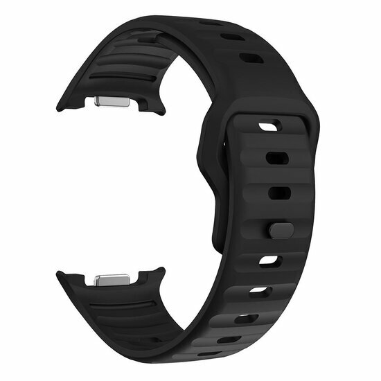 Wave Silikonarmband - Schwarz - Samsung Galaxy Watch 9 - 40mm / 44mm