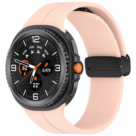 D-Buckle Solid Line Sportarmband - Rosa - Samsung Galaxy Watch 9 - 40mm / 44mm