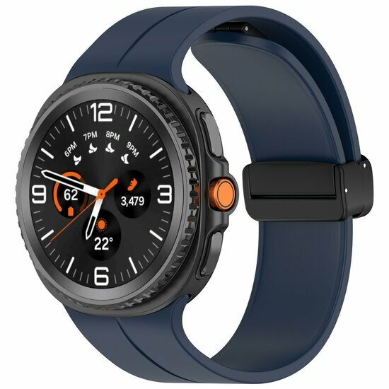 D-Buckle Solid Line Sportarmband - Dunkelblau - Samsung Galaxy Watch 9 - 40mm / 44mm