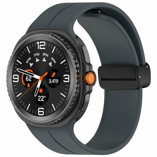 D-Buckle Solid Line Sportarmband - Dunkelgrau - Samsung Galaxy Watch 9 - 40mm / 44mm
