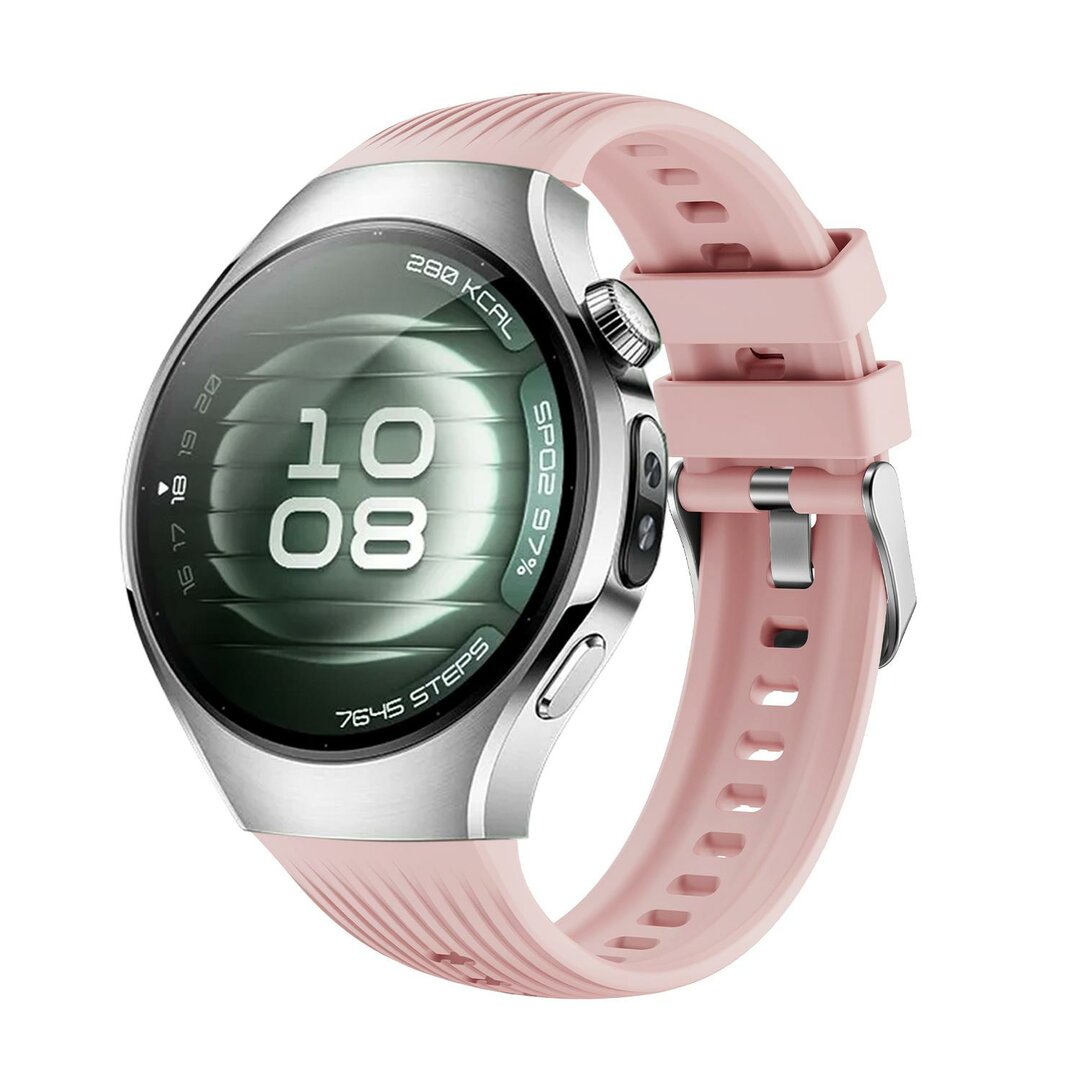 Silikonarmband 'True Fit' - Rosa - Huawei Watch 5 - 46mm